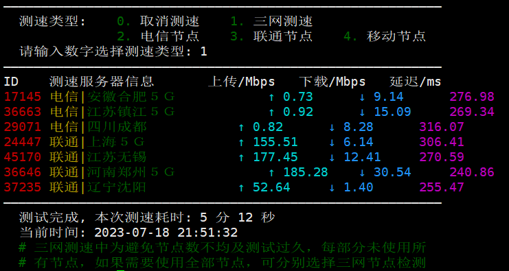 到国内速度/延迟